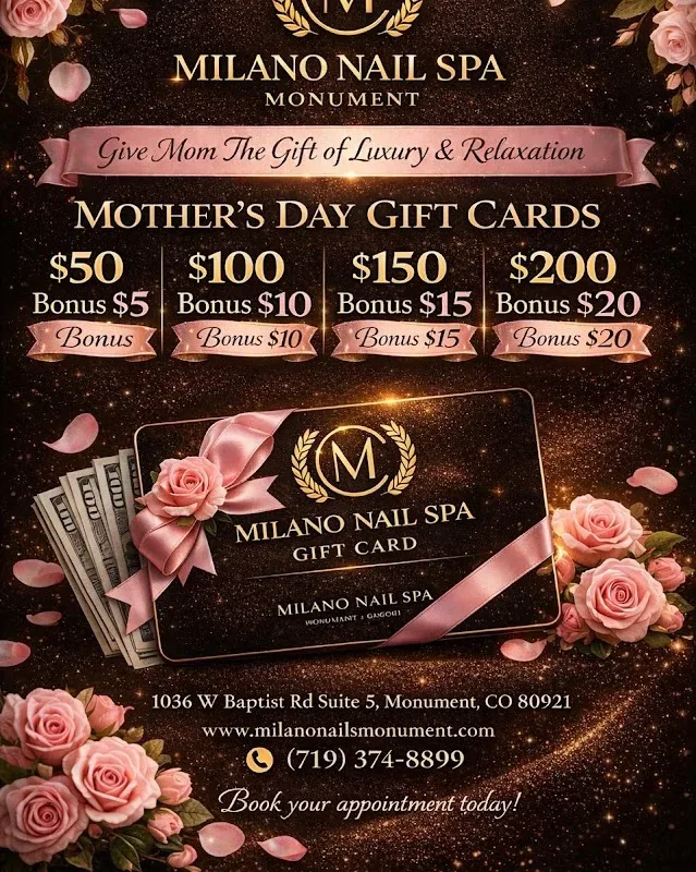 Milano Nail Spa Monument — Nail salon in Monument